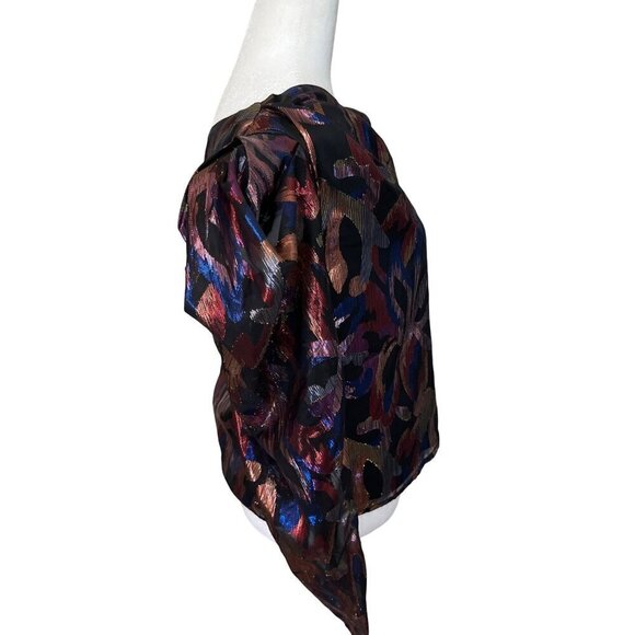 Sabina Musayev Shimmer Top in Black Small Womens Blouse - Picture 7 of 13